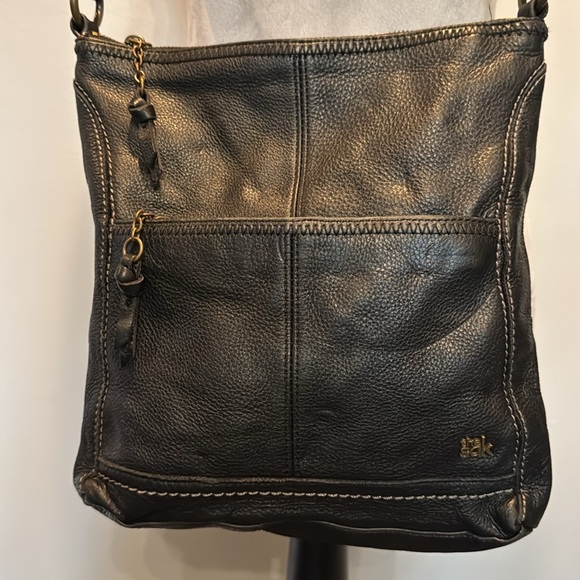 The Sak black soft pebbled leather crossbody bag - Picture 2 of 13